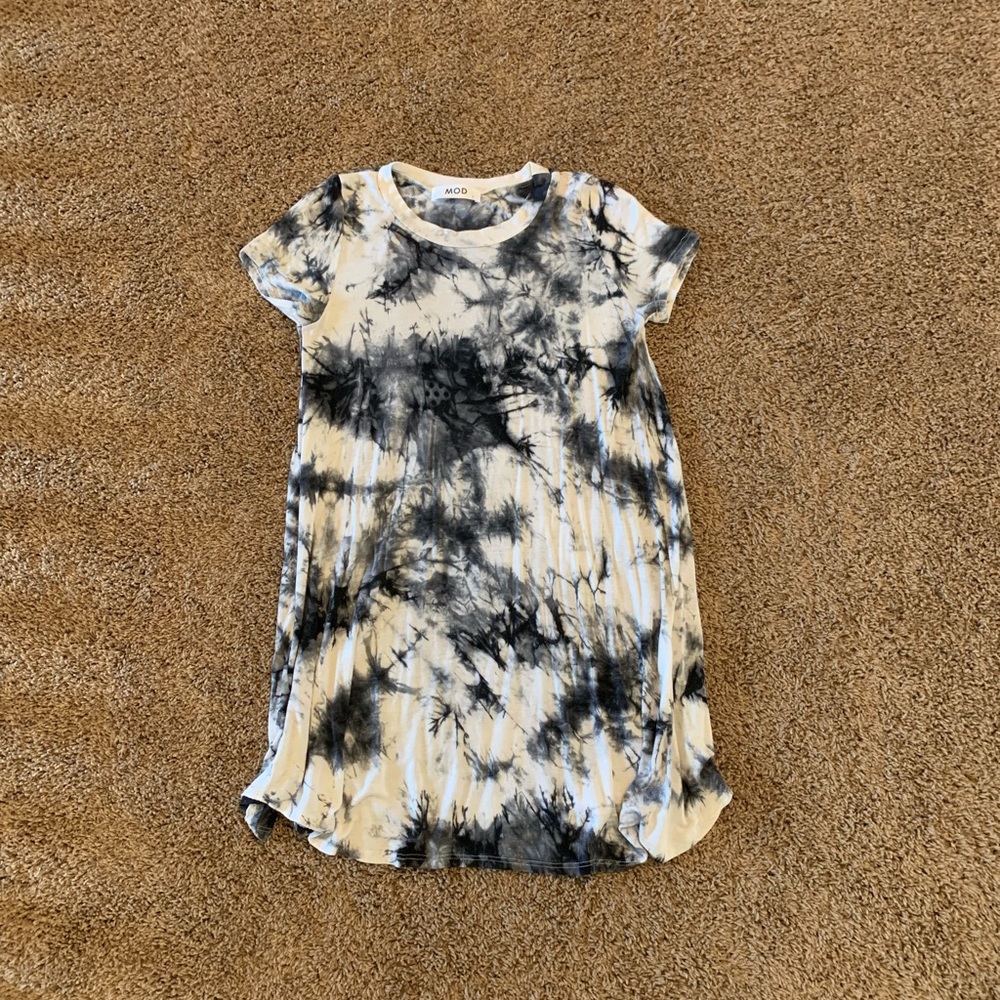 Tie dye T-shirt dress